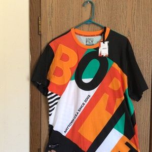 Large, BornFly shirt, orange.